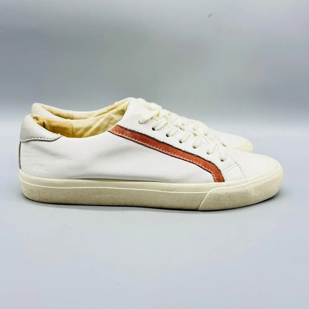 Madewell Shoes Womens 8.5 White Leather Sidewalk Low Top Lace Up Court Sneakers